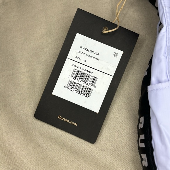 Burton Avalon women’s XS snowboard ski overall bib pant colour: elderberry - Picture 3 of 9